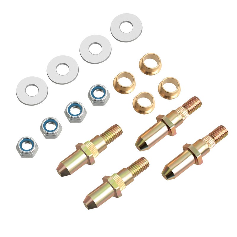 NDRUSH Door Hinge Pin Bushing Lock Nuts Repair Kits Compatible with Chevy Silverado Suburban GMC Sierra - Image 1